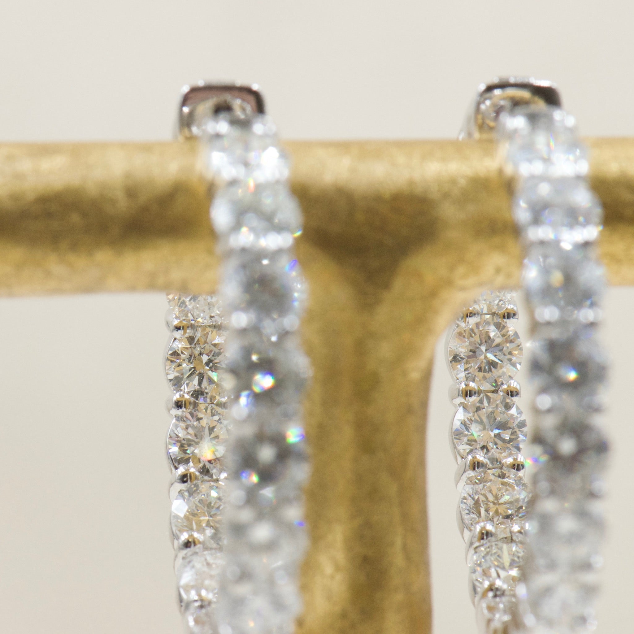 Large Diamond Hoops