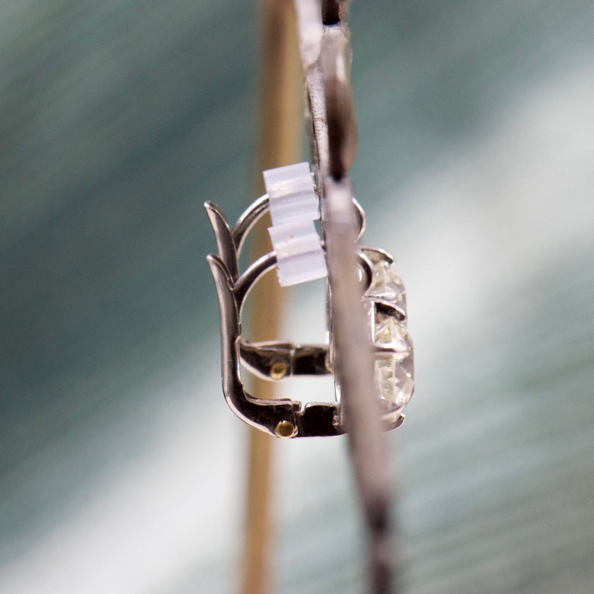 Collet Set Diamond Earrings