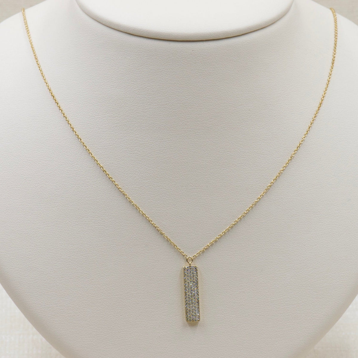 Diamond Bar Necklace