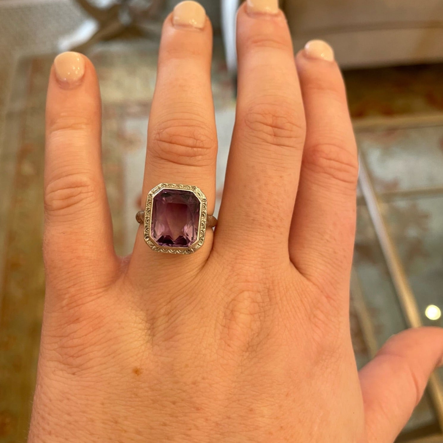 1920's Amethyst Ring