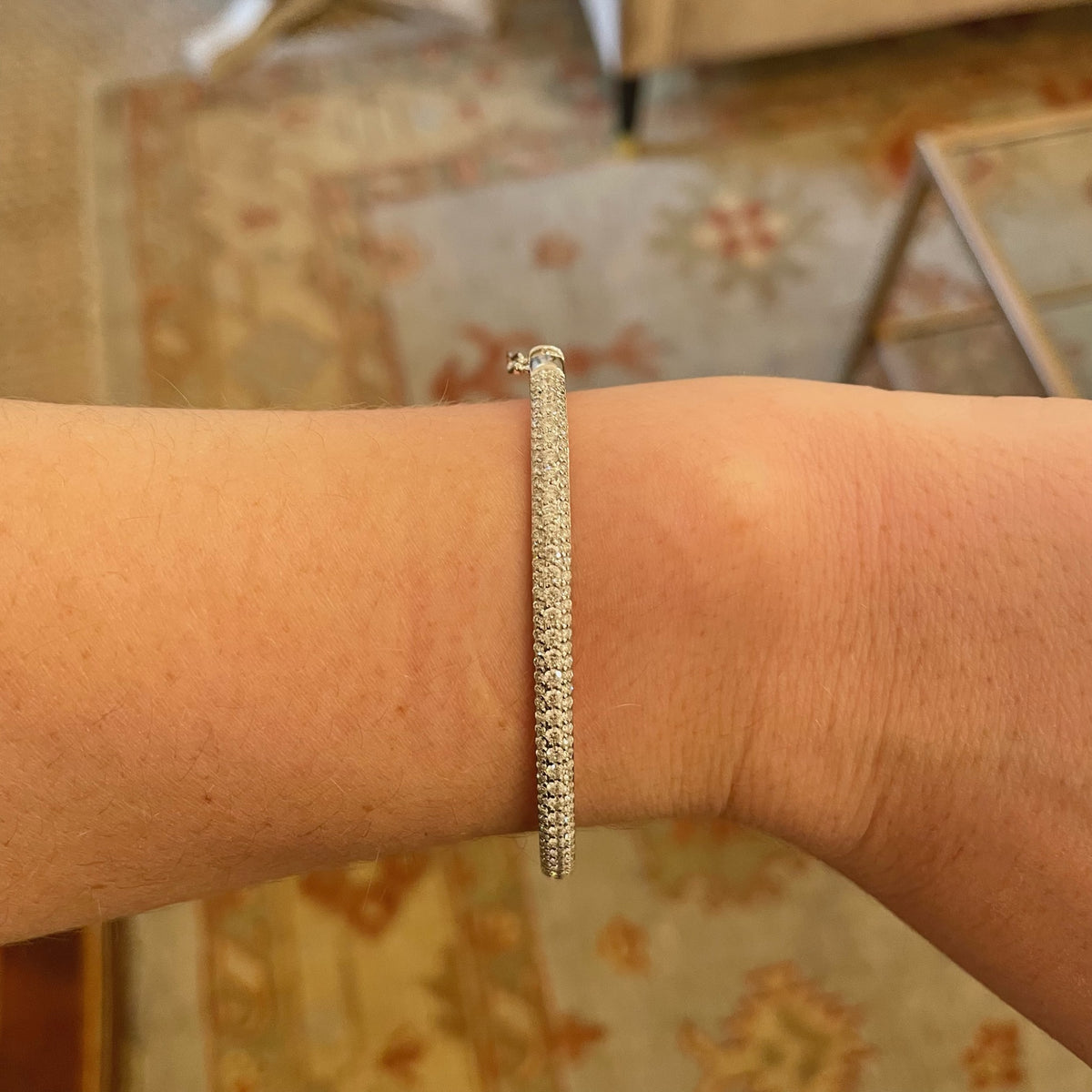 Three Row Diamond Bracelet