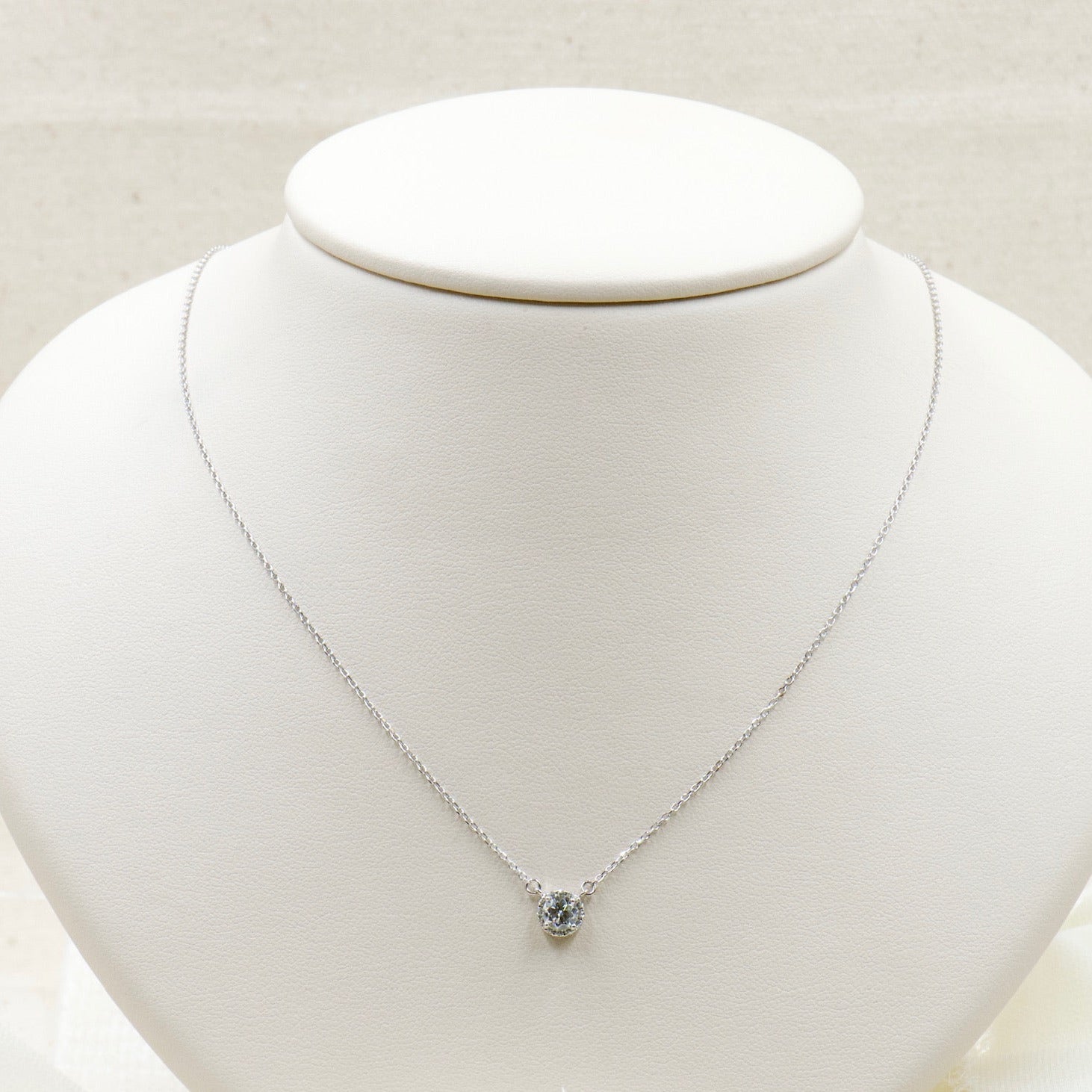 Diamond Halo Necklace