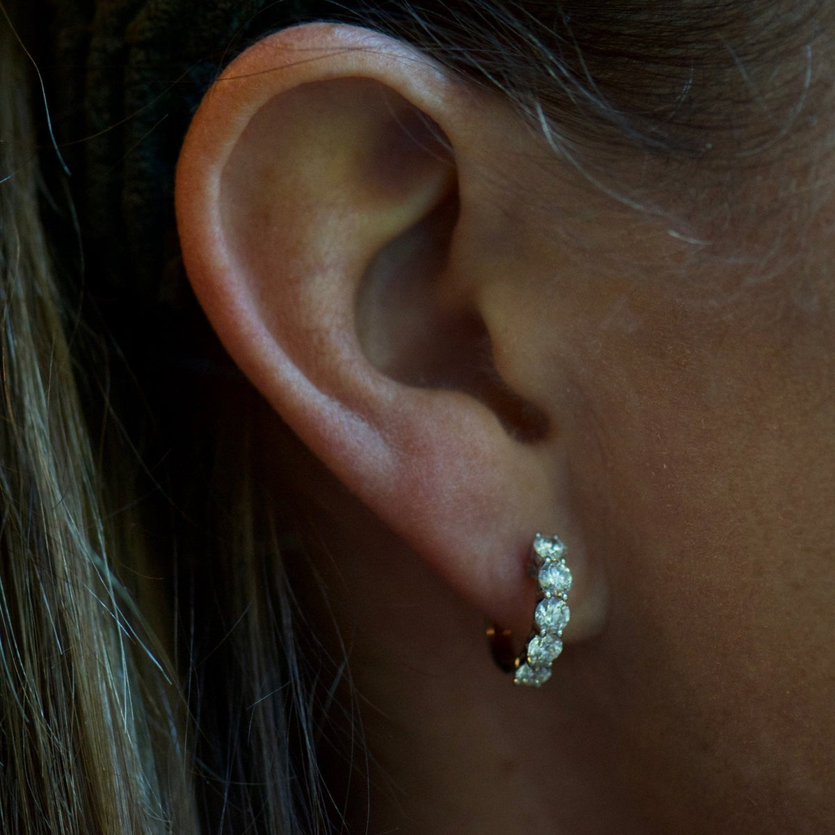 Yellow Gold Huggie Earrings