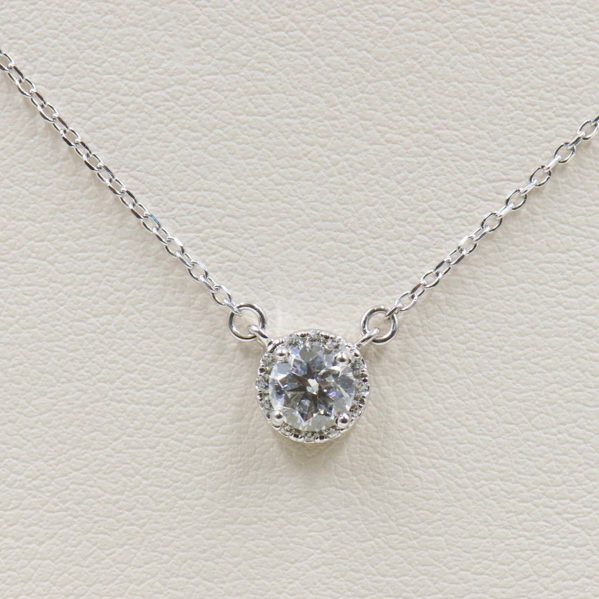 Diamond Halo Necklace