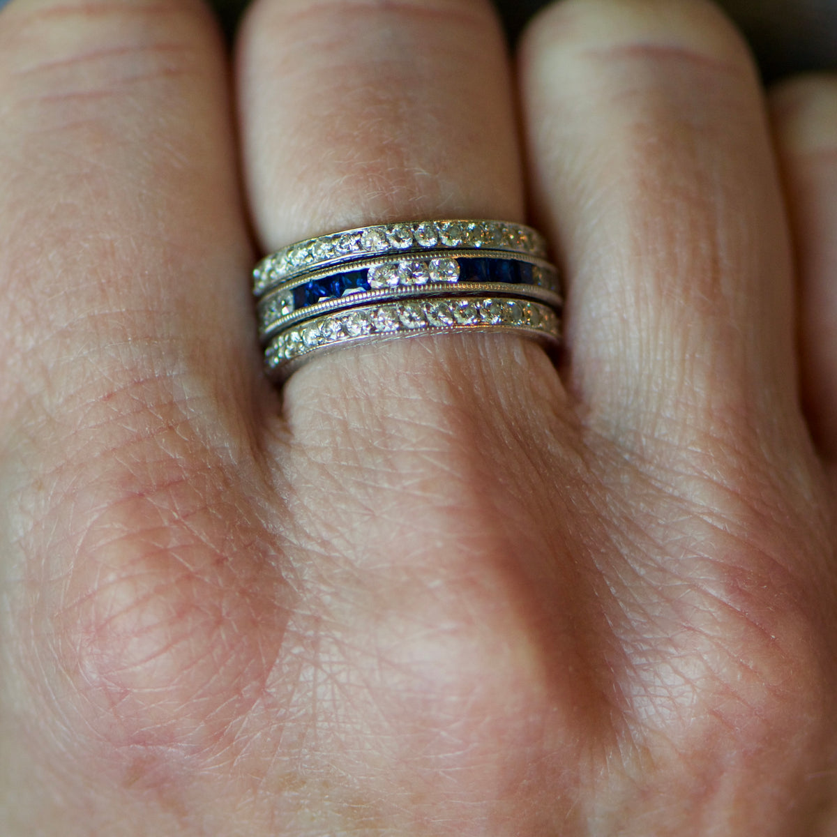Diamond and Sapphire Band