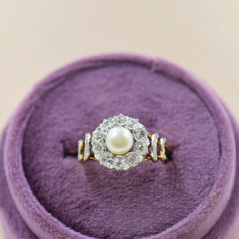 Diamond and Pearl Ring