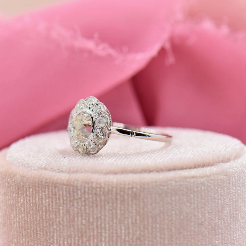 Diamond Flower Ring