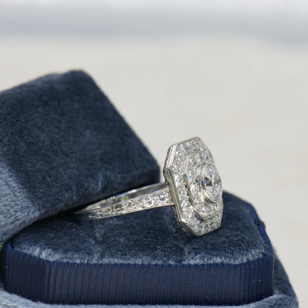 Double Halo Diamond Ring
