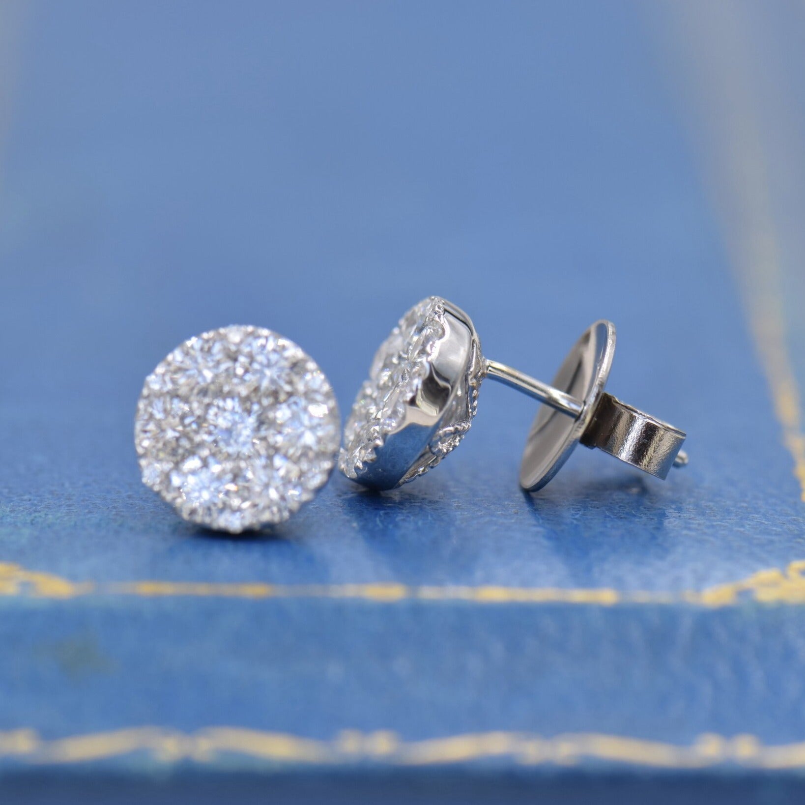 Diamond Cluster Earrings
