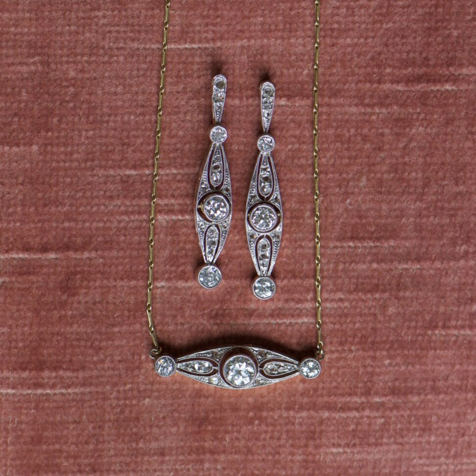 Diamond Drop Earrings