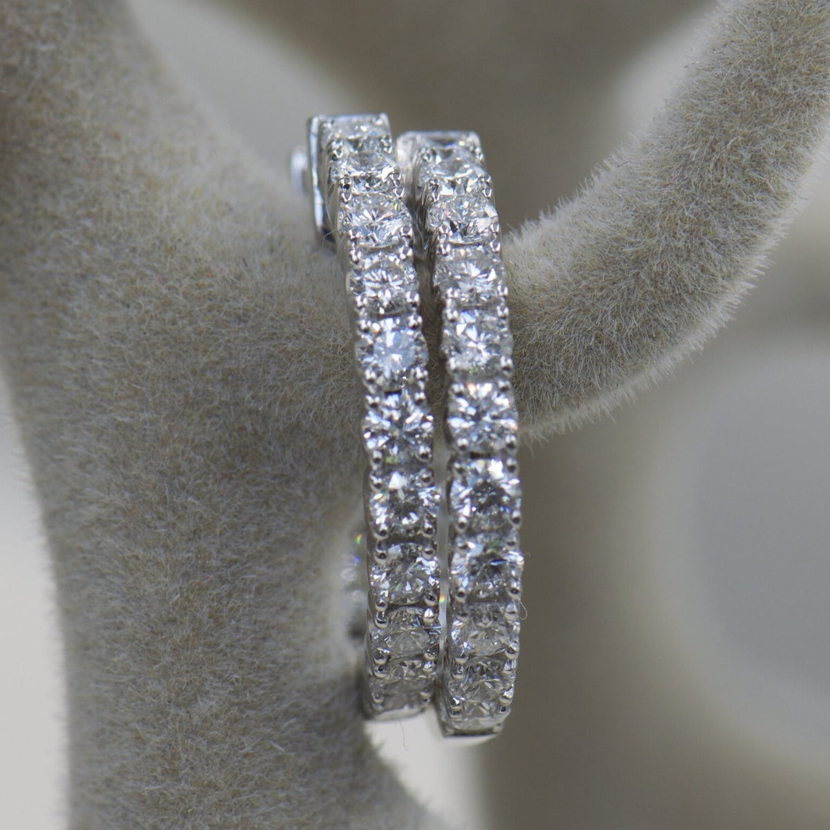 Diamond Hoop Earrings