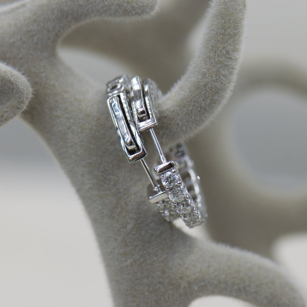 Diamond Hoop Earrings