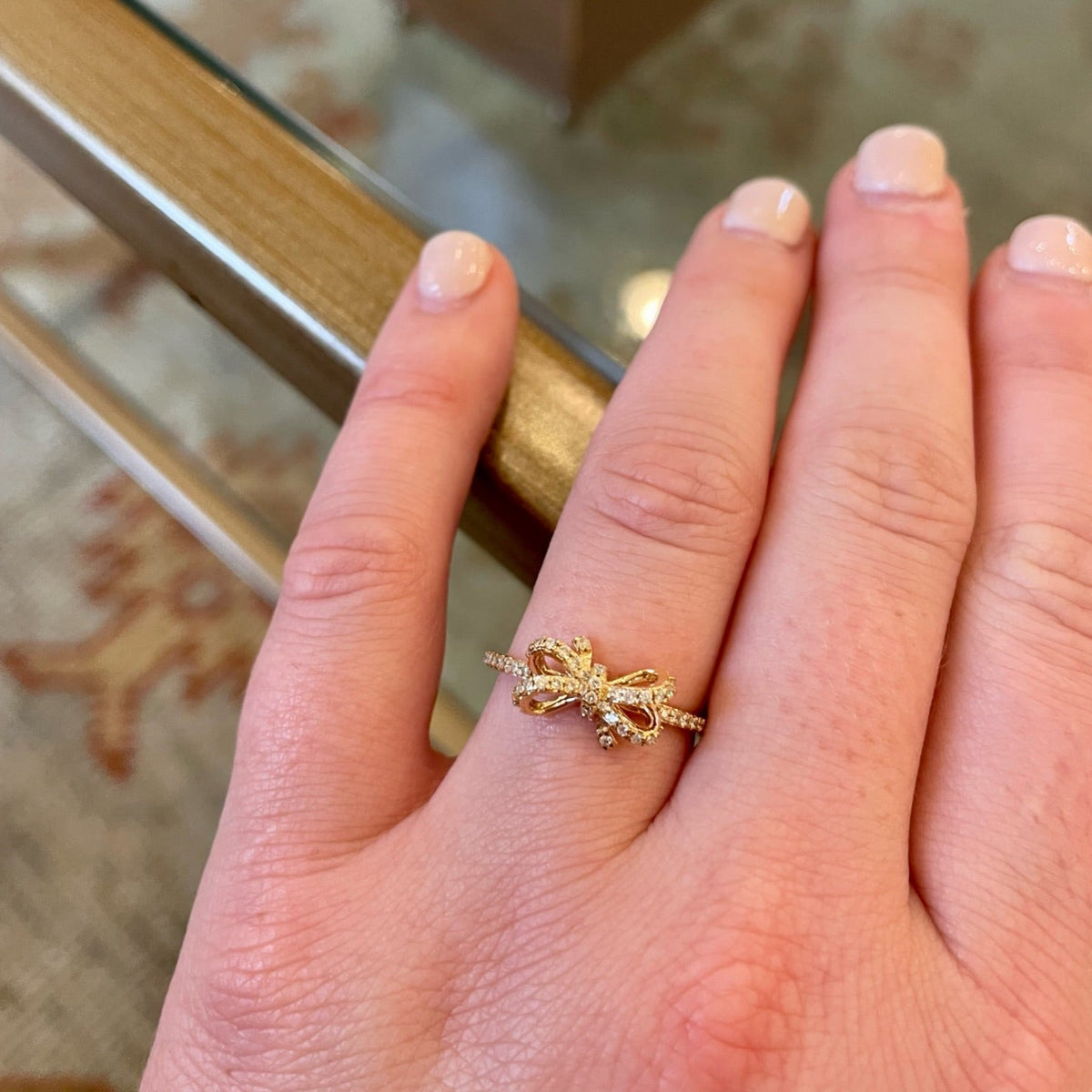 Diamond Bow Ring
