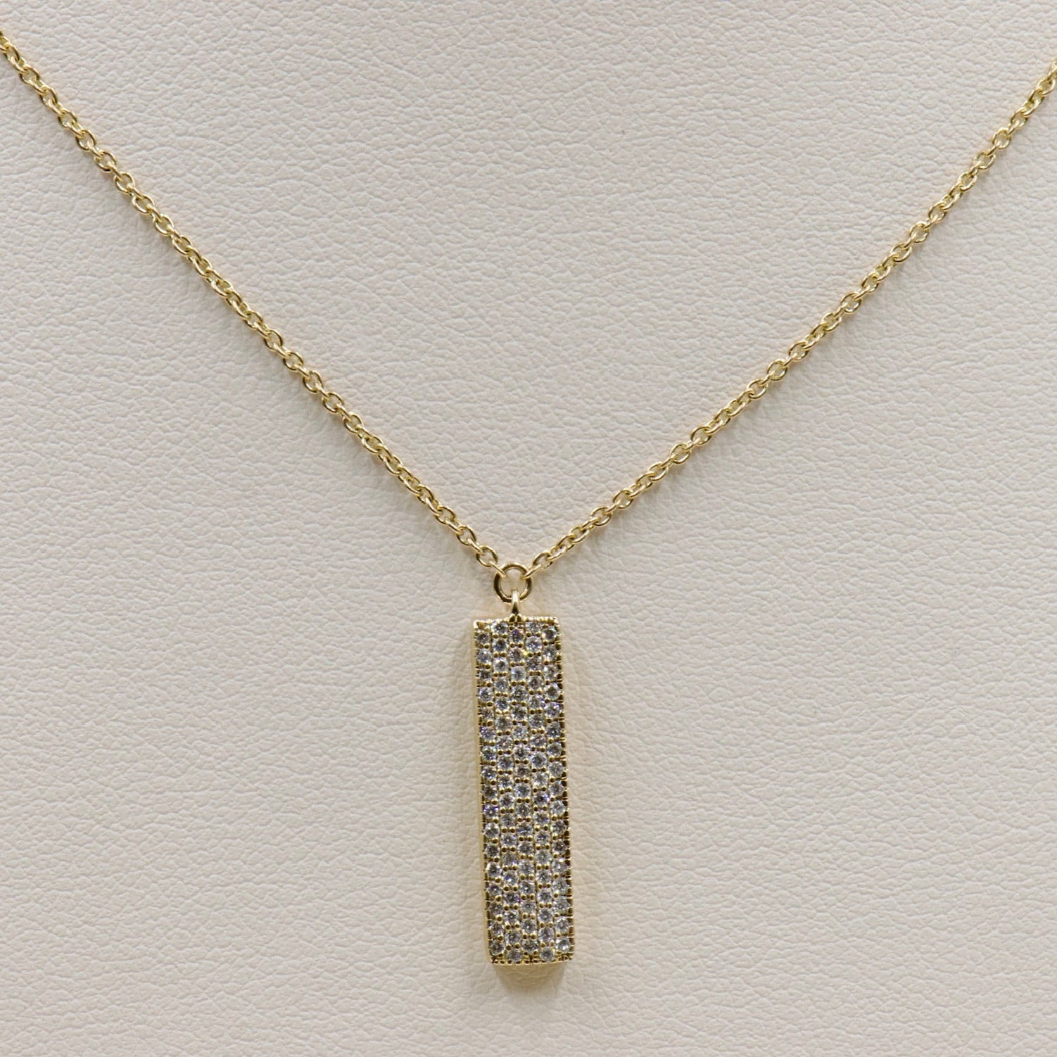 Diamond Bar Necklace