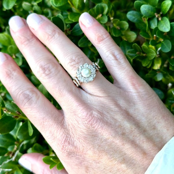 Diamond and Pearl Ring