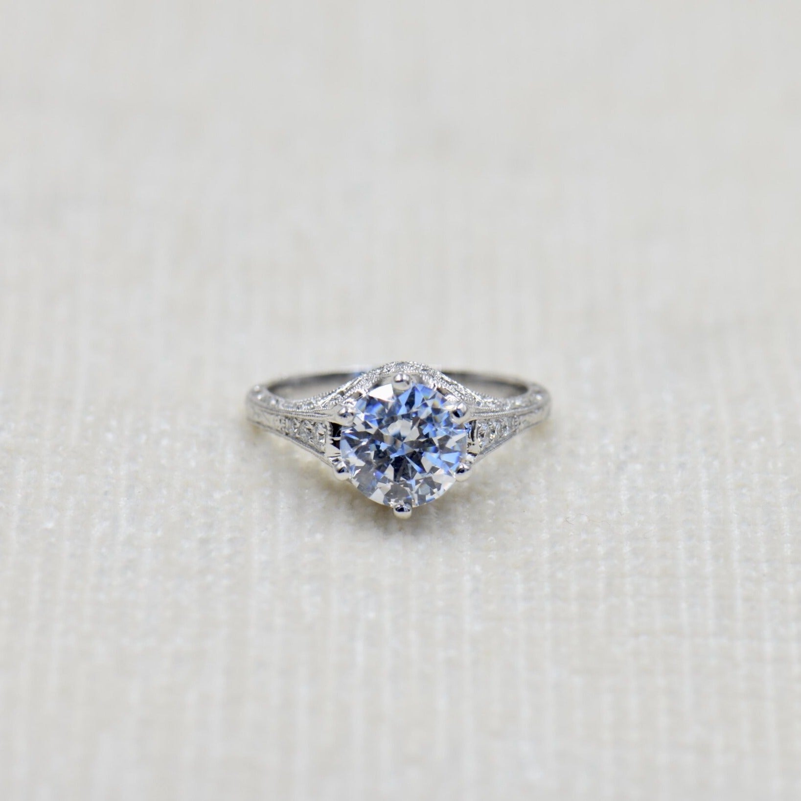 Antique Inspired Filigree Ring Mounting