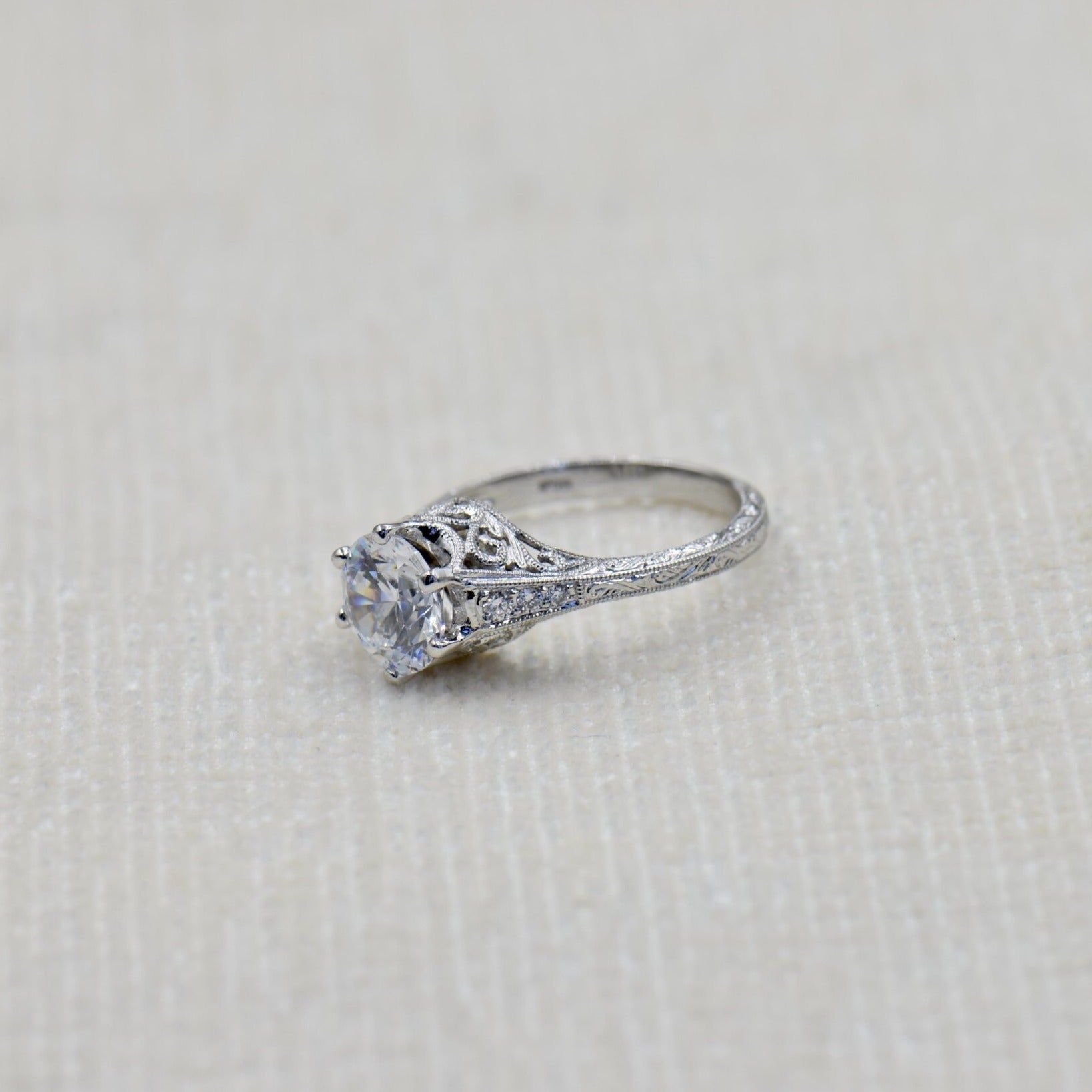 Antique Inspired Filigree Ring Mounting