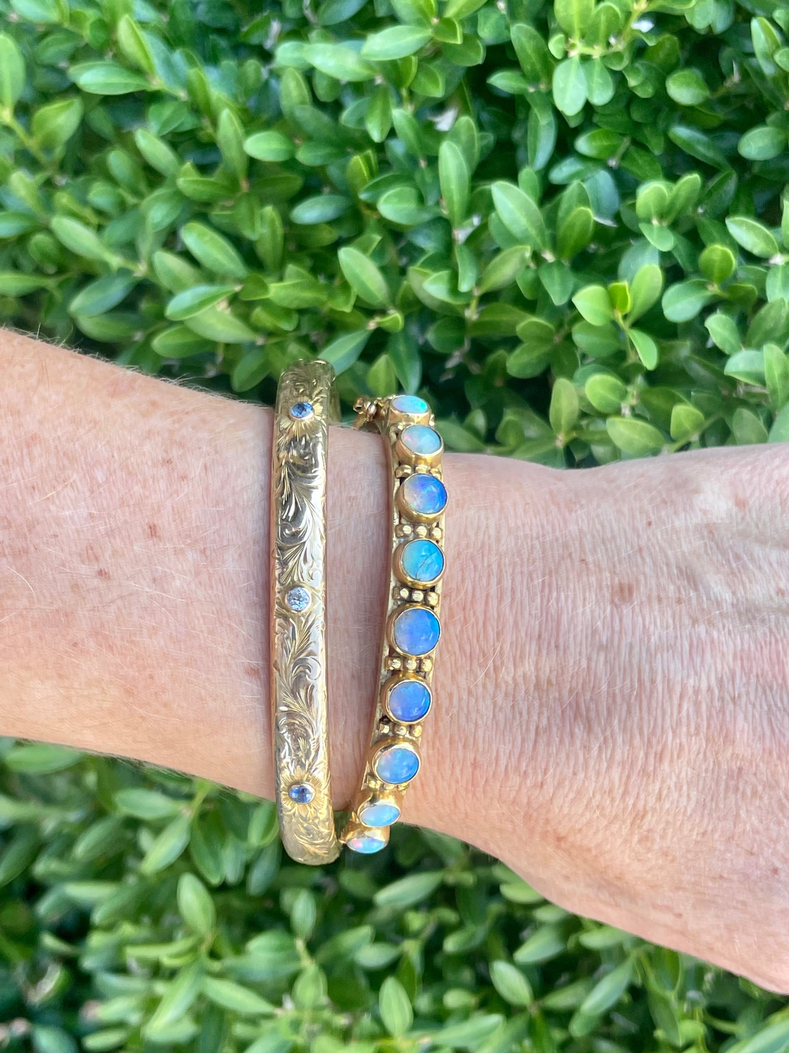 Diamond and Sapphire Bangle
