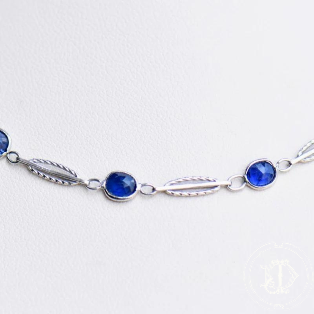 Sapphire Bezel Antique Watch Chain