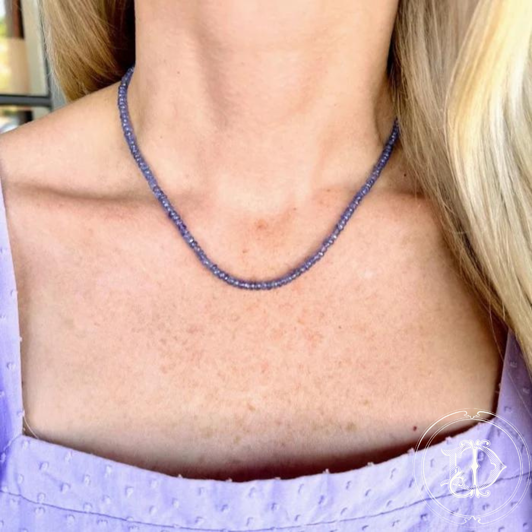 Tanzanite Bead Necklace