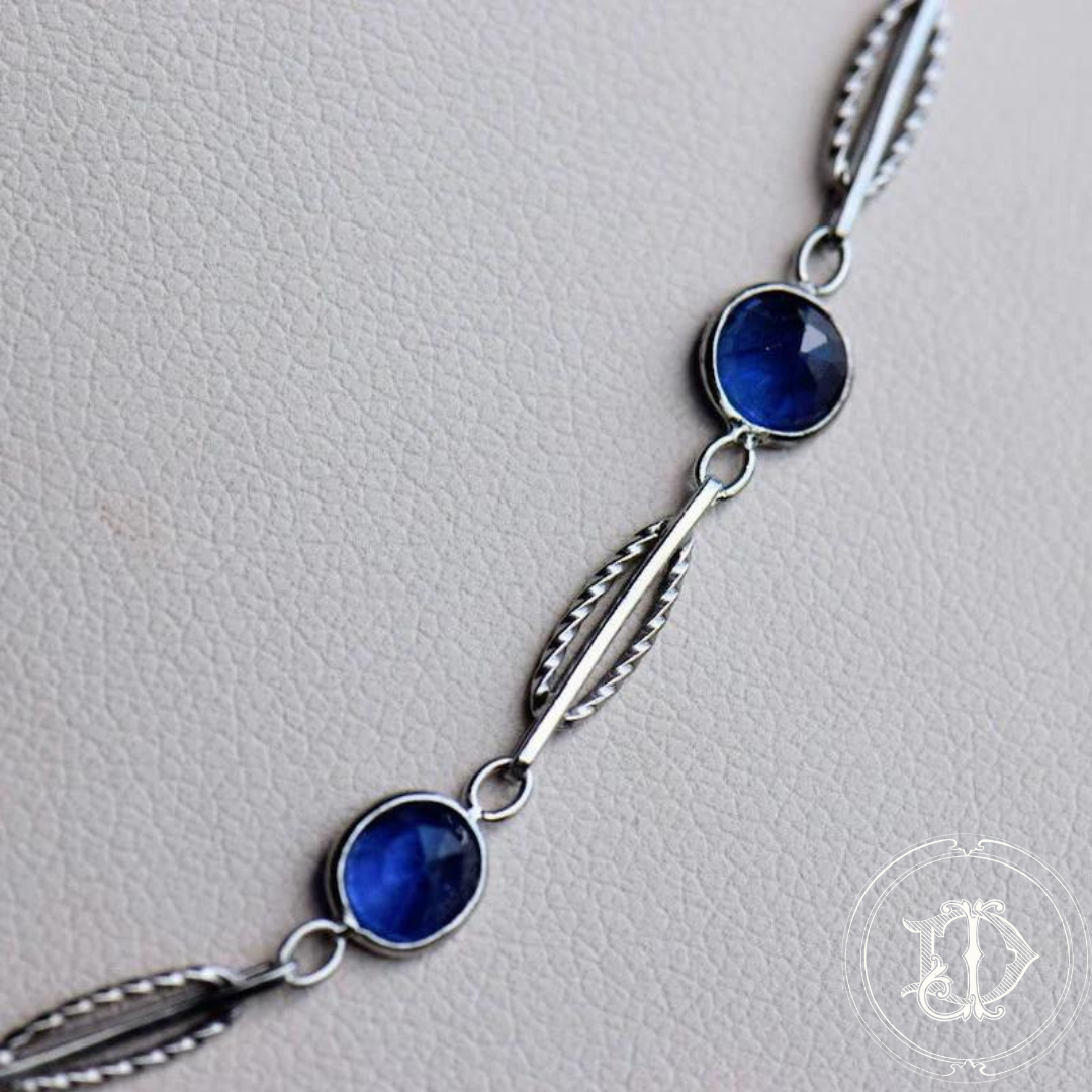 Sapphire Bezel Antique Watch Chain