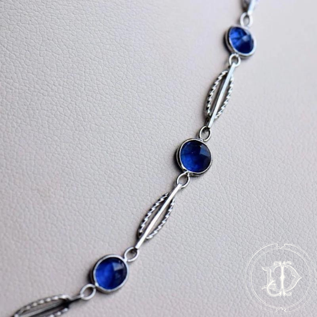 Sapphire Bezel Antique Watch Chain