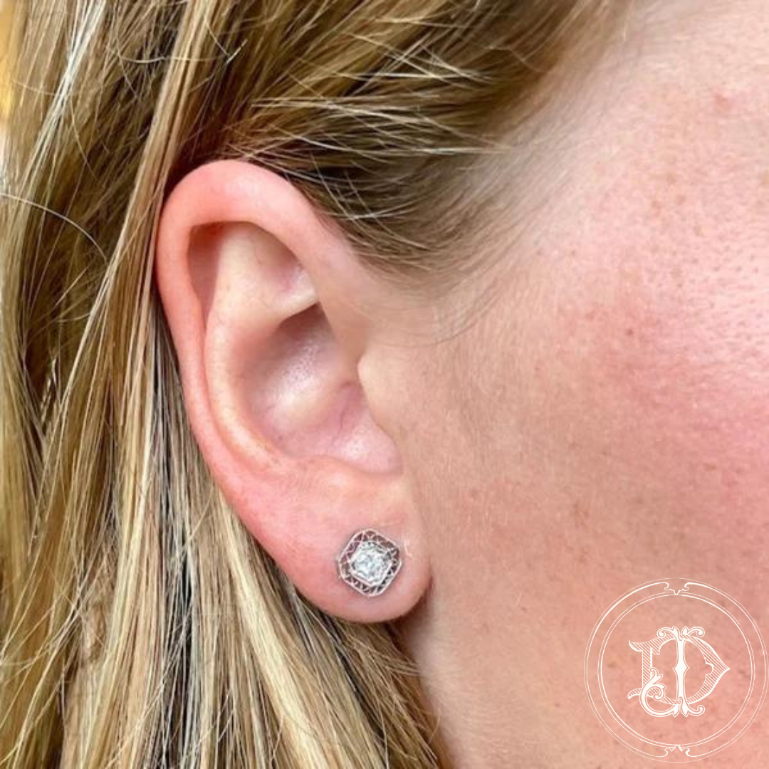 Diamond Filigree Earrings