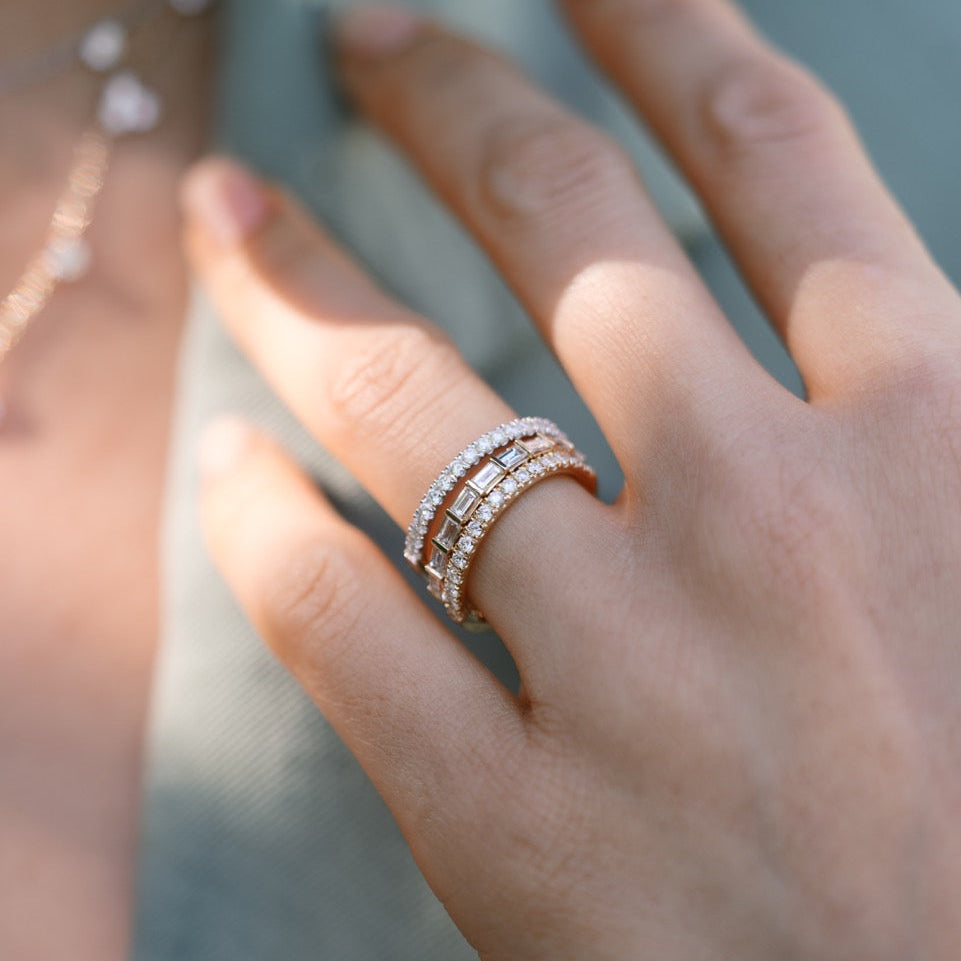 diamond band yellow gold
