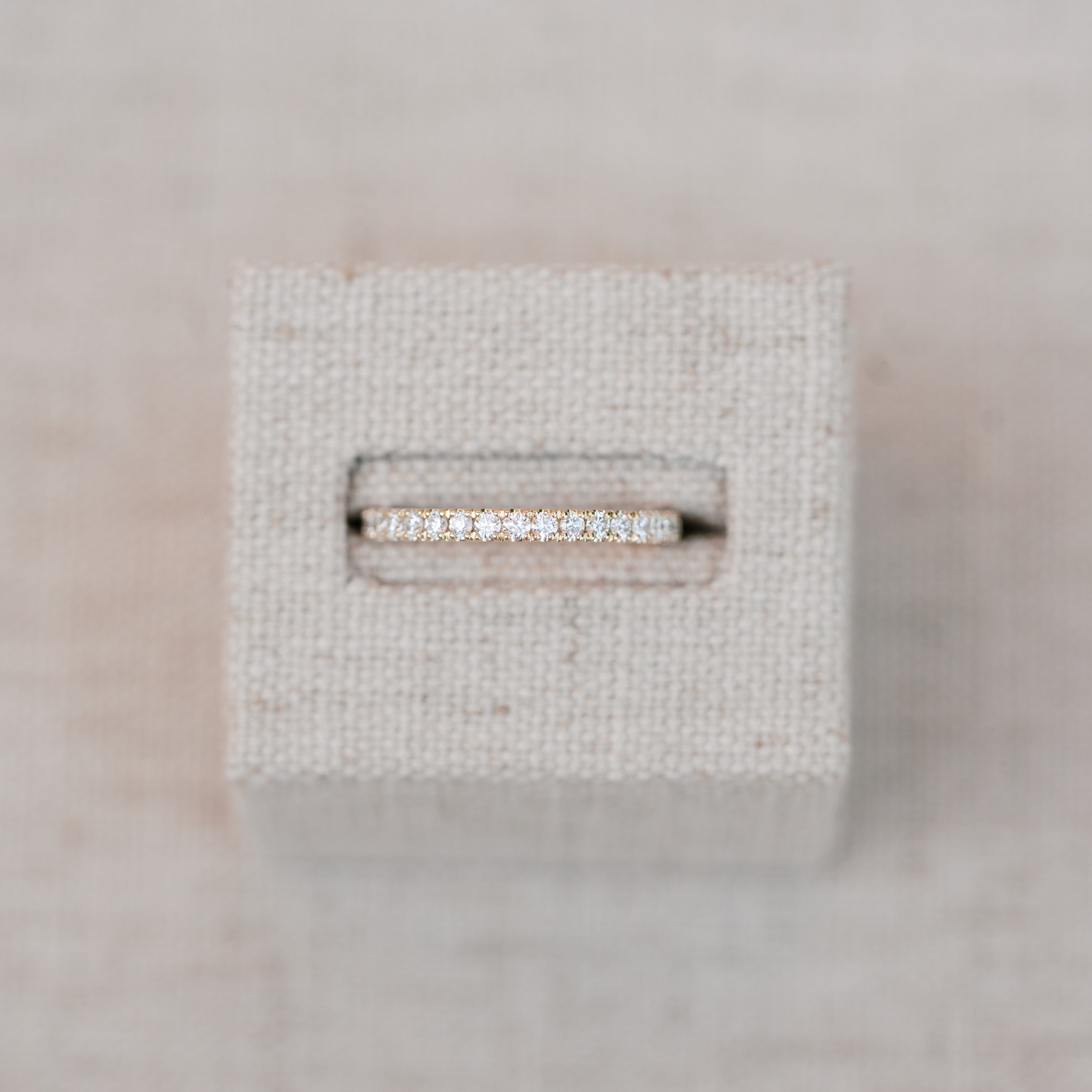 diamond band yellow gold