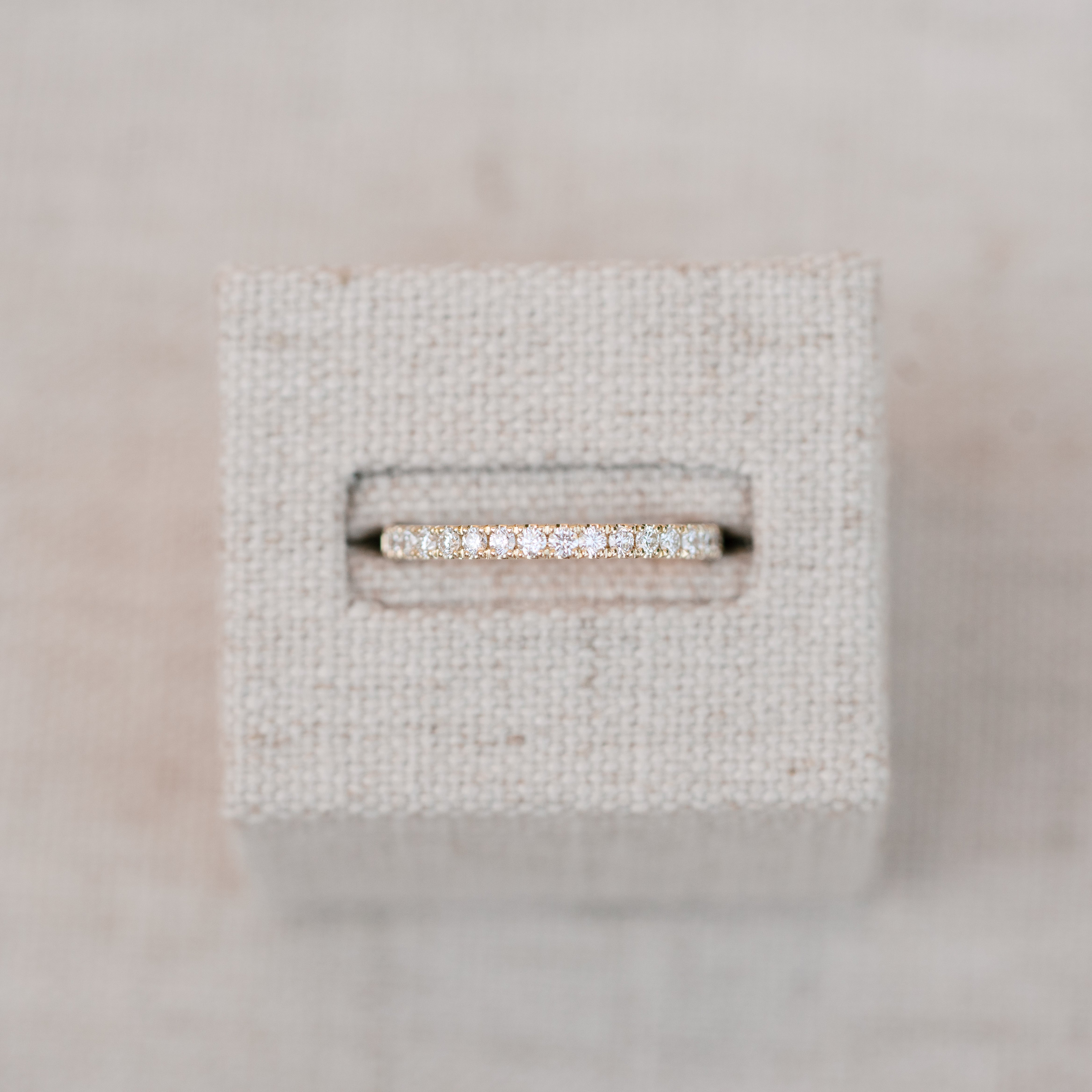 diamond band yellow gold