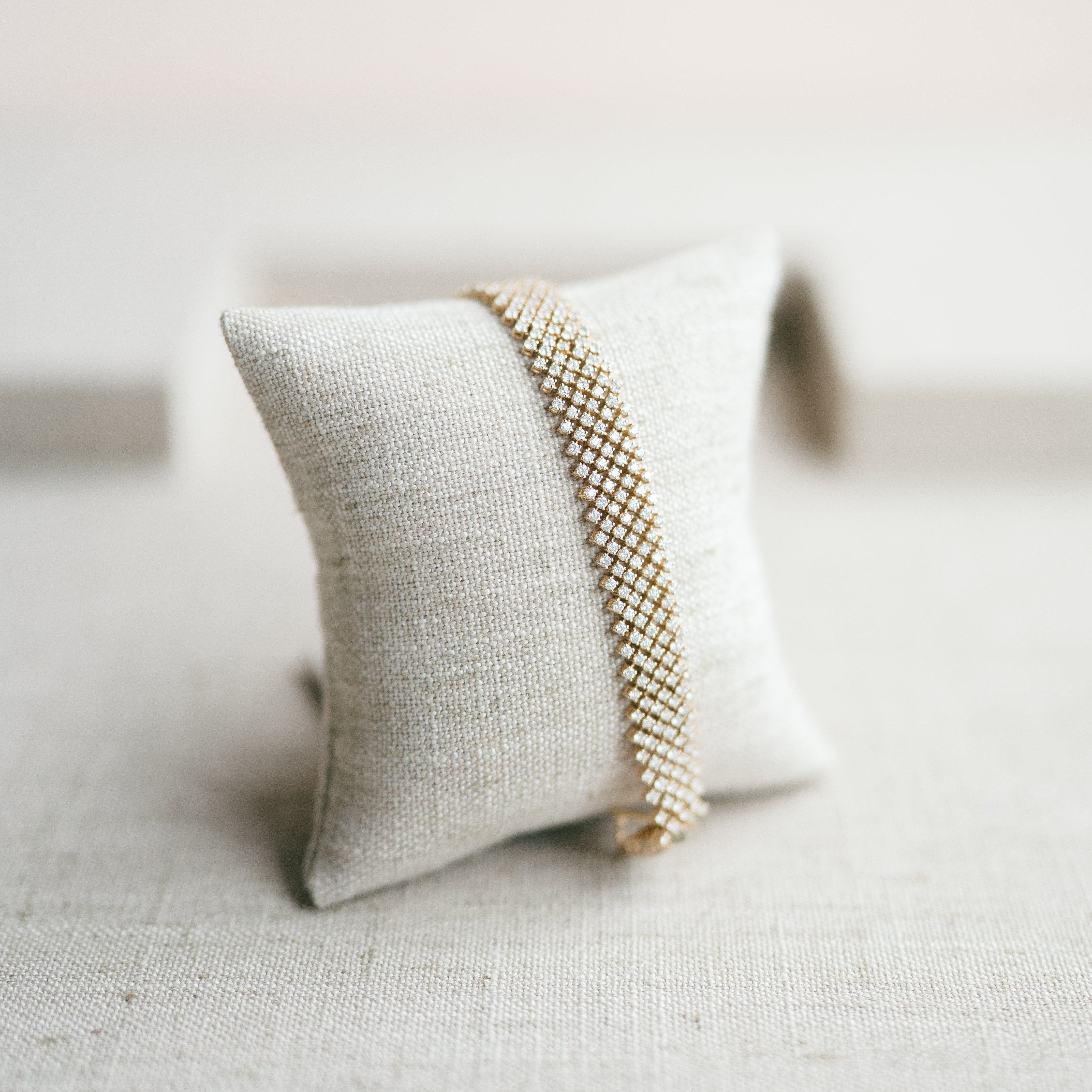 yellow gold diamond bracelet