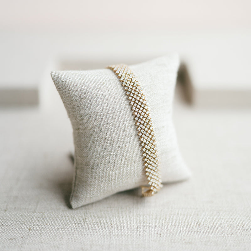 yellow gold diamond bracelet