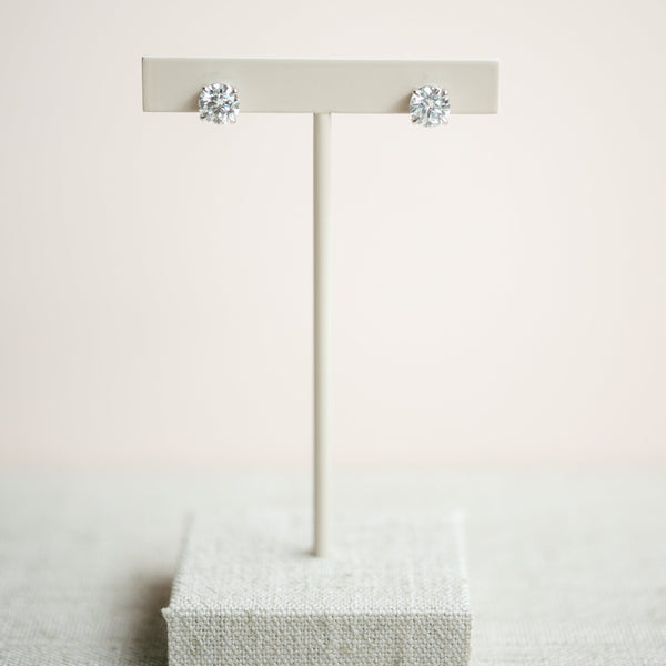 2.38ct lab grown diamond studs
