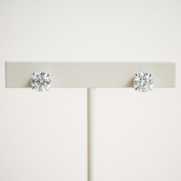 2.38ct lab grown diamond studs