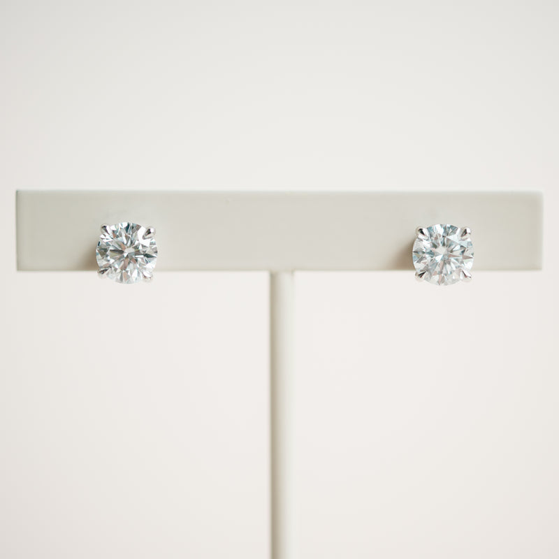 2.38ct lab grown diamond studs
