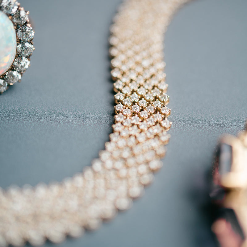 yellow gold diamond bracelet