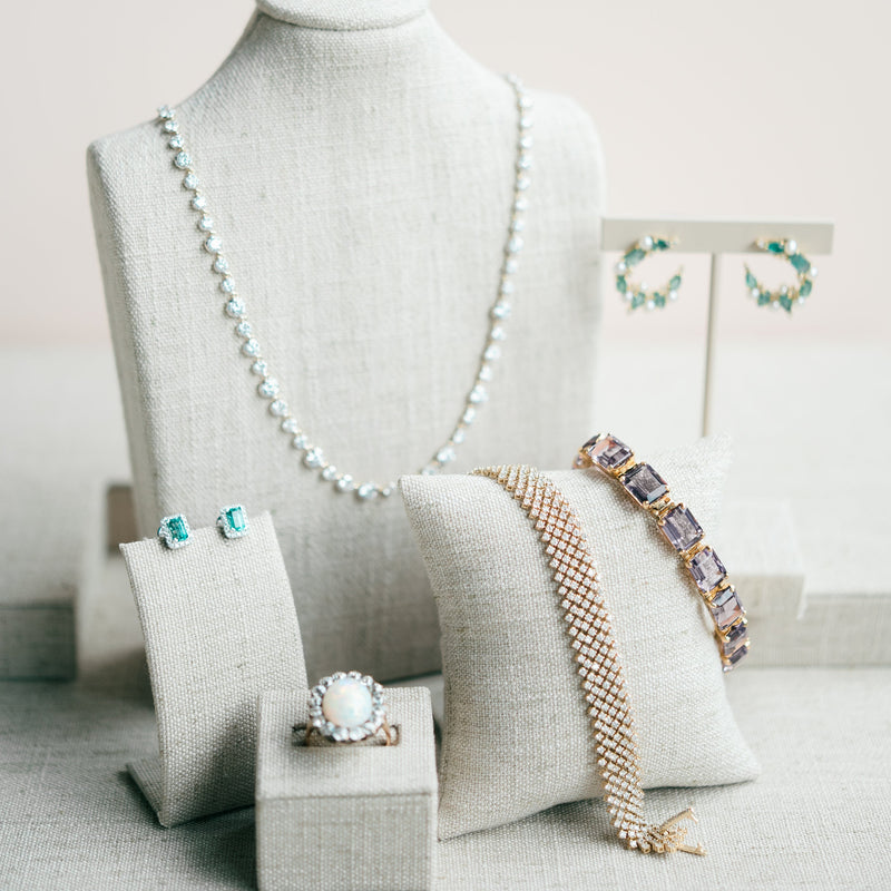 Georgian lab grown diamond tennis necklace