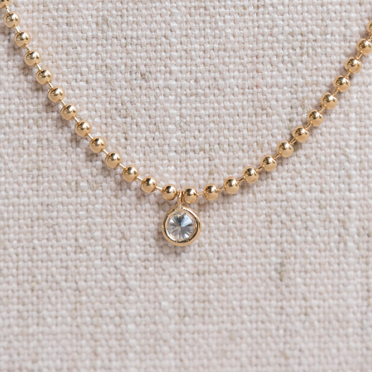 diamond dangle station necklace