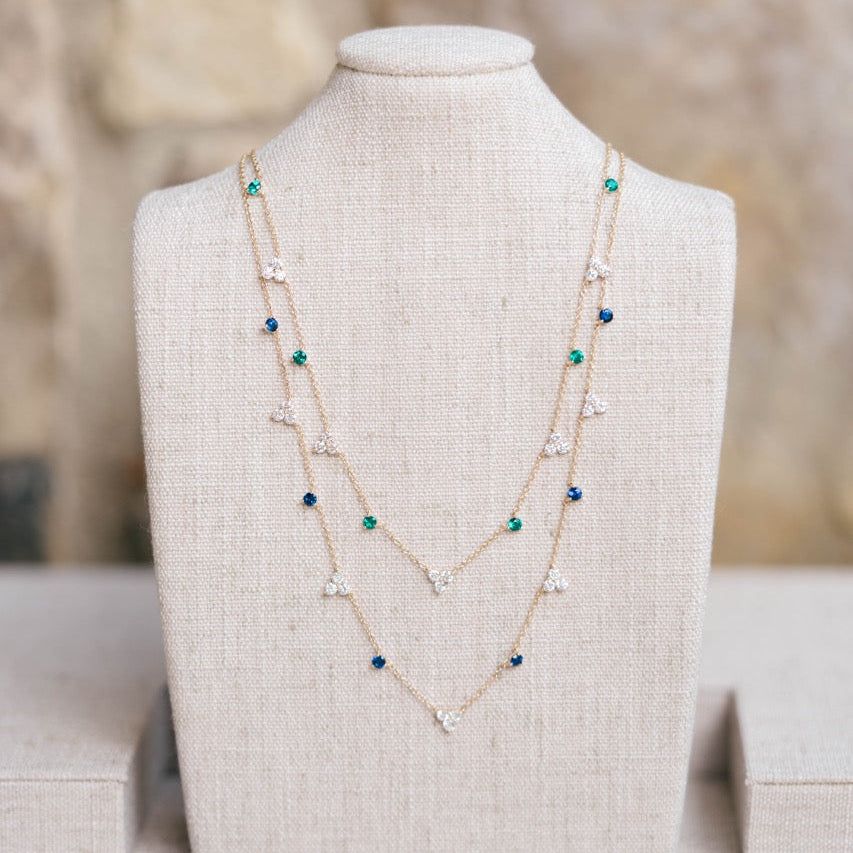 Lillian necklace, yellow gold