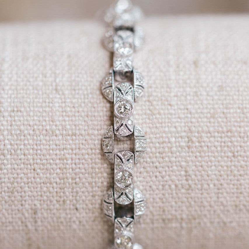 antique diamond bracelet