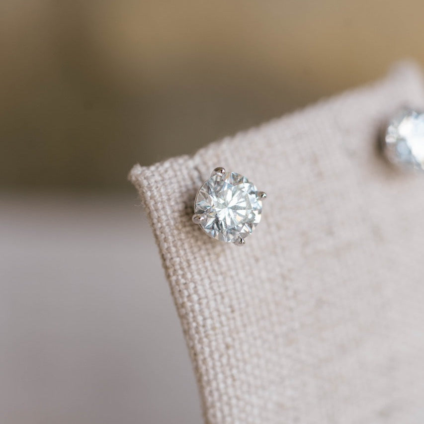 3.02 cttw lab grown diamond studs