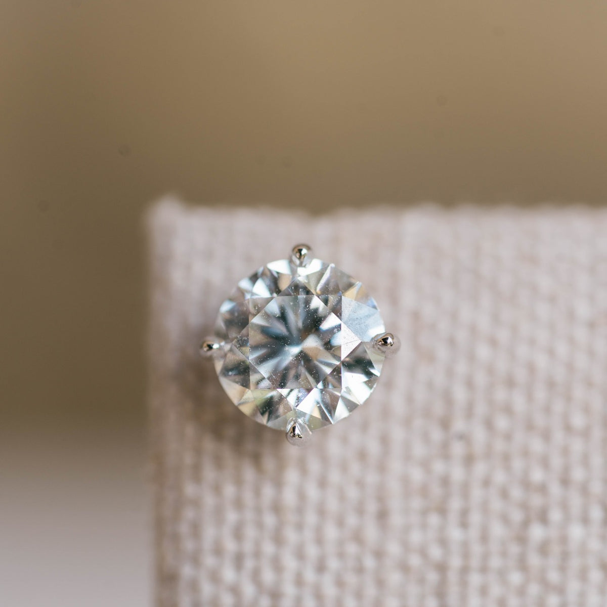 3.02 cttw lab grown diamond studs