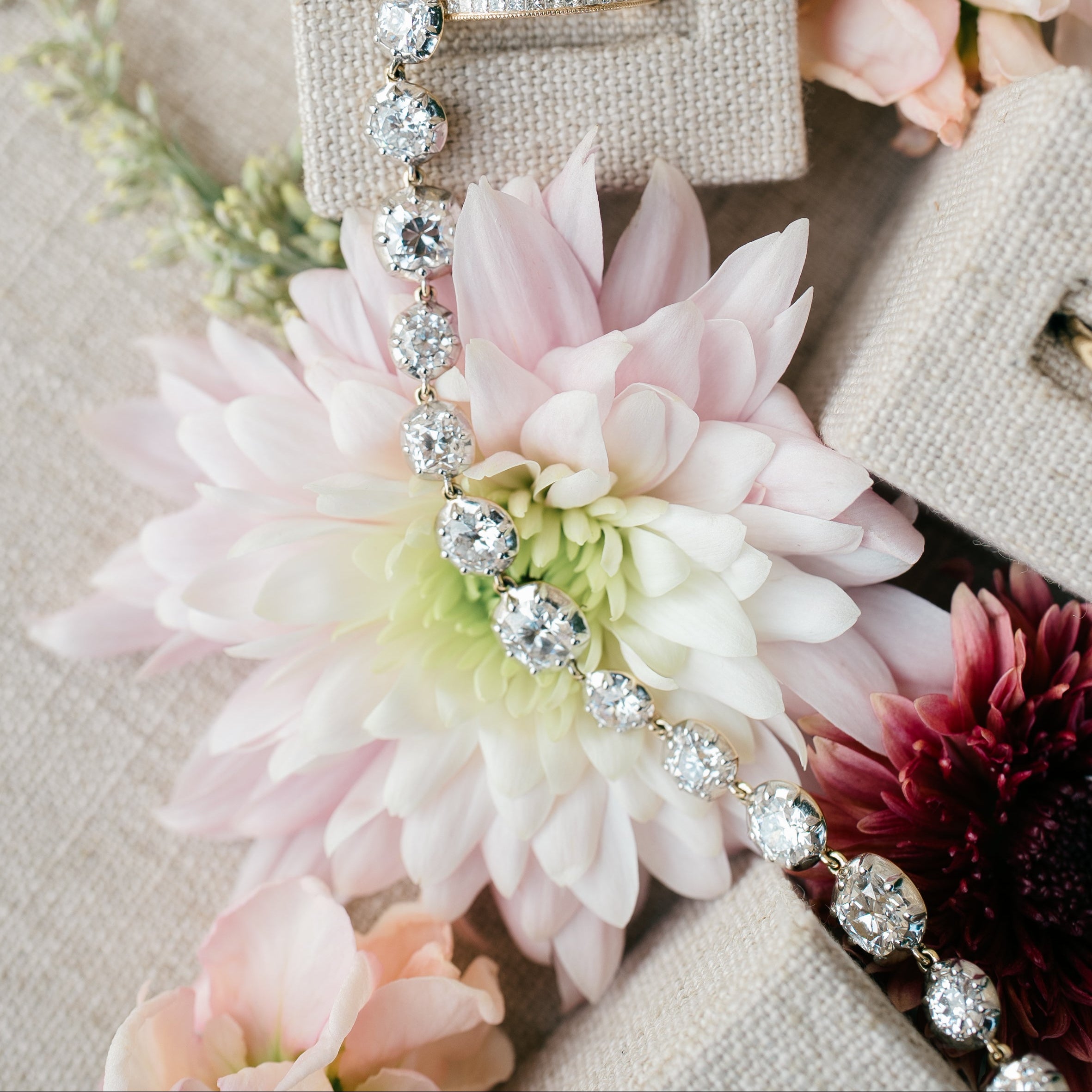 Georgian inspired diamond bracelet