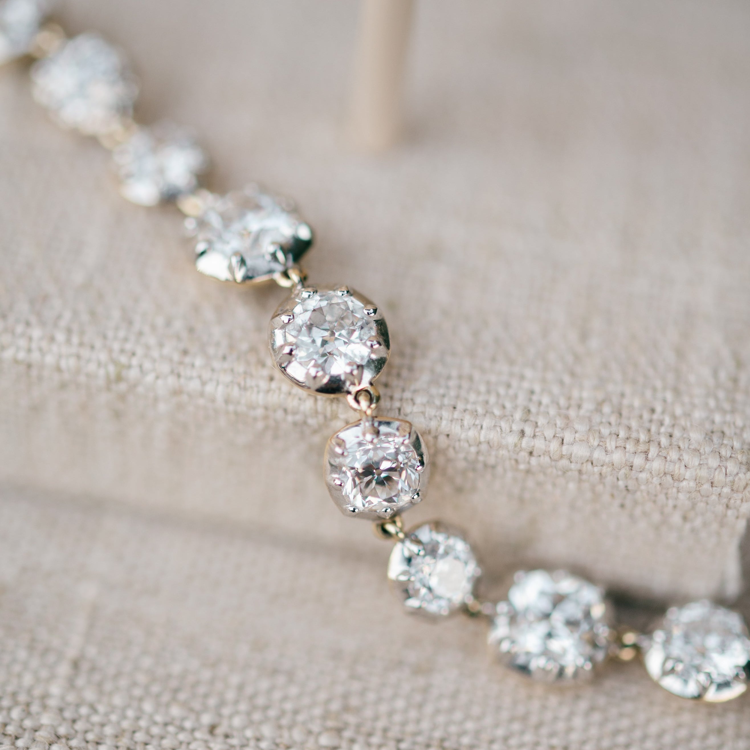 Georgian inspired diamond bracelet