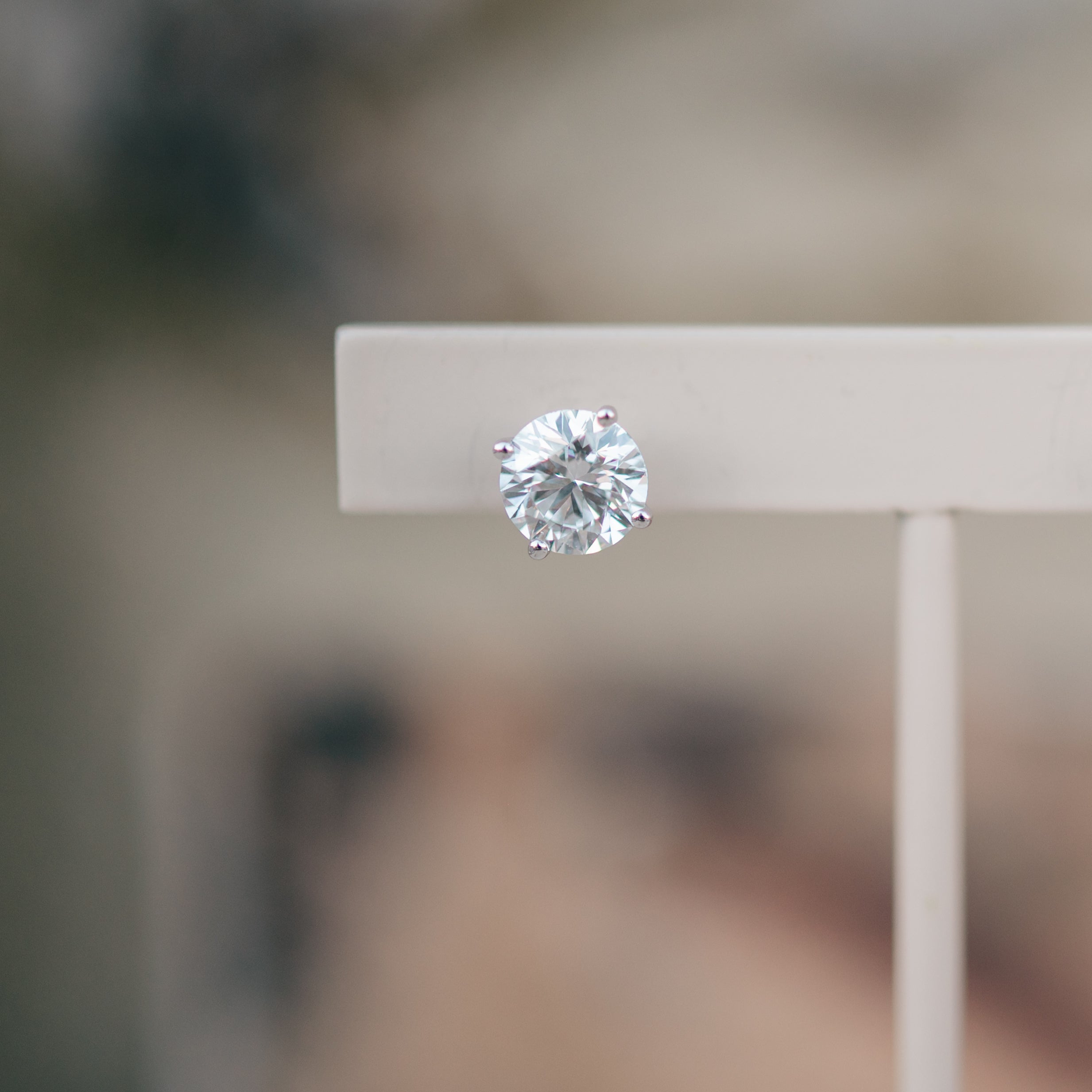 3.06 cttw lab grown diamond studs