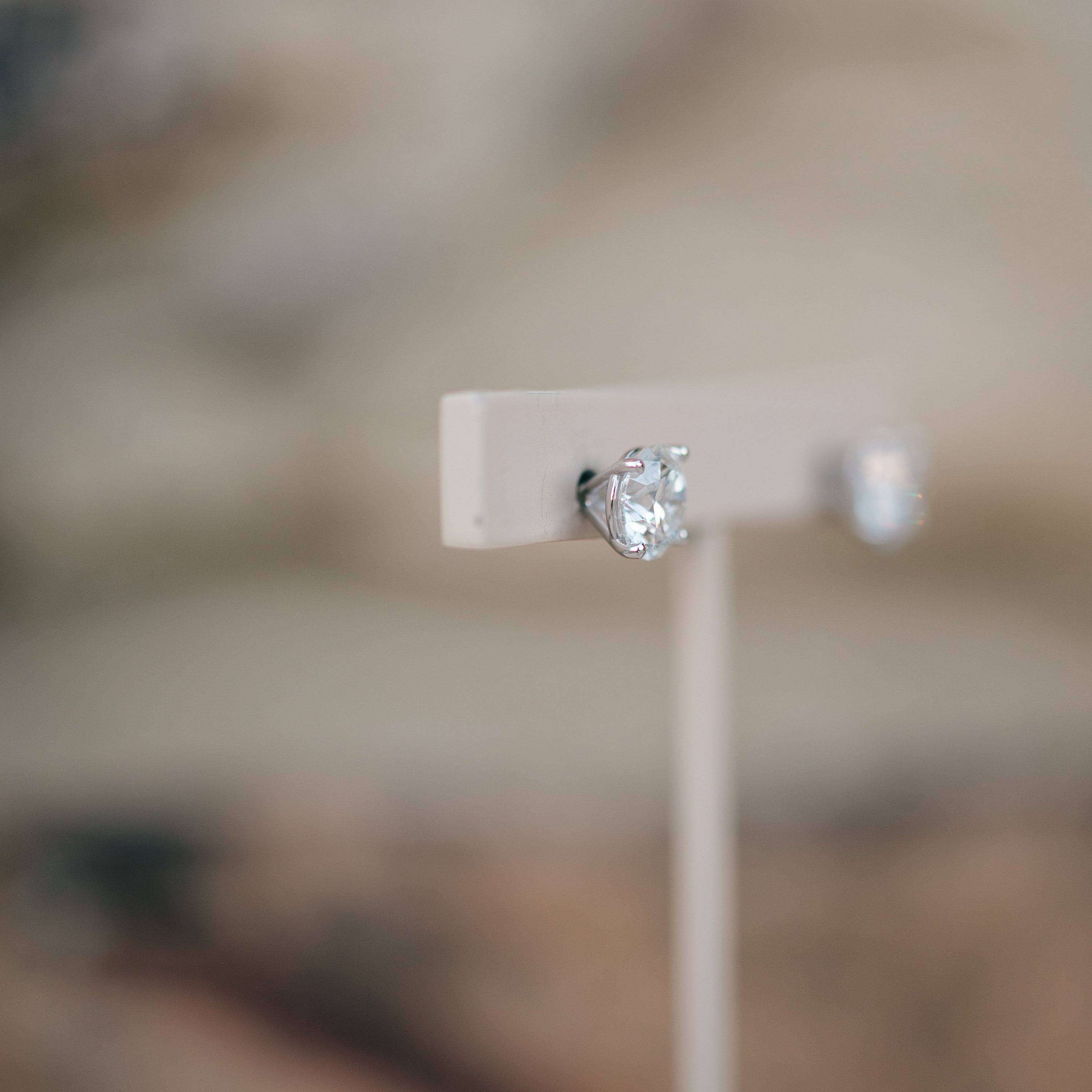 3.06 cttw lab grown diamond studs