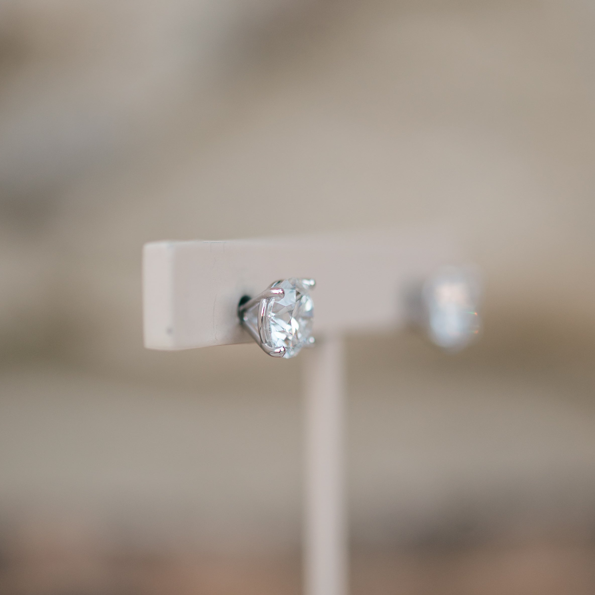 3.06 cttw lab grown diamond studs