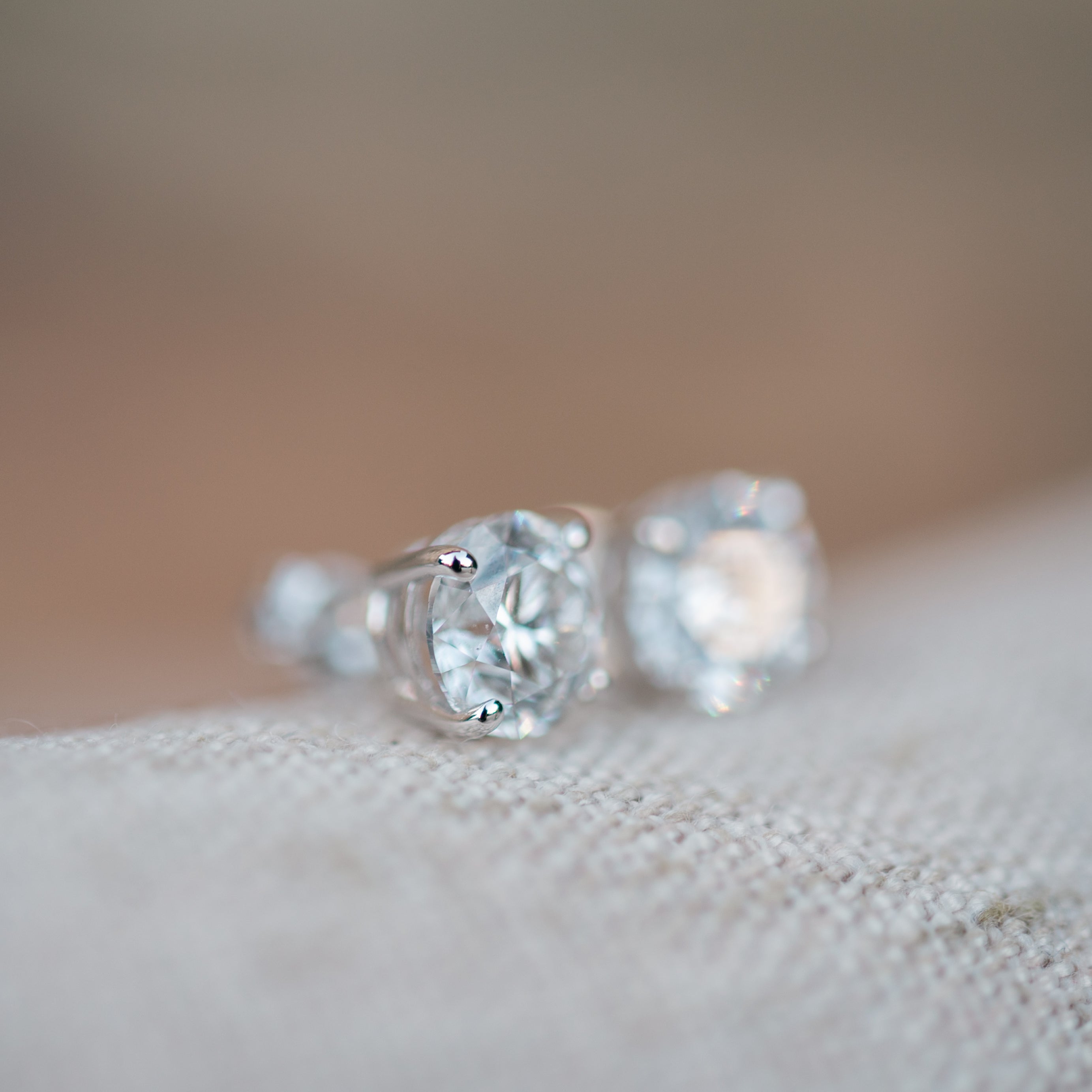4.08cttw lab grown diamond studs