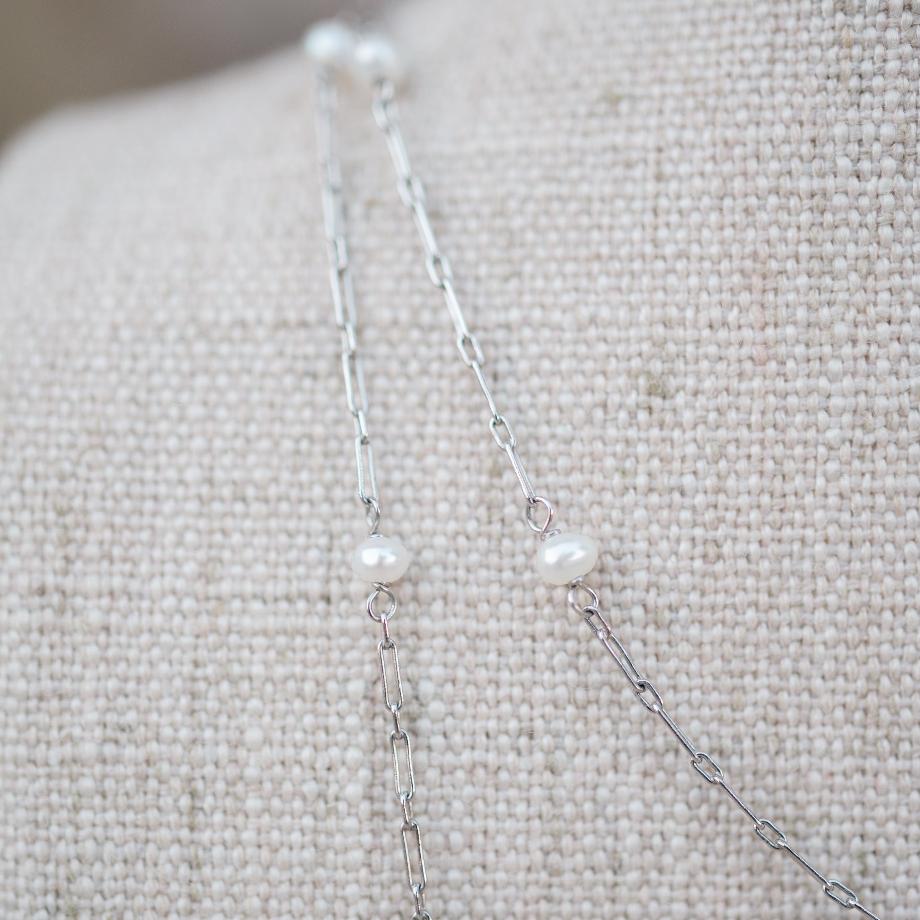 Platinum Station Pearl Necklace