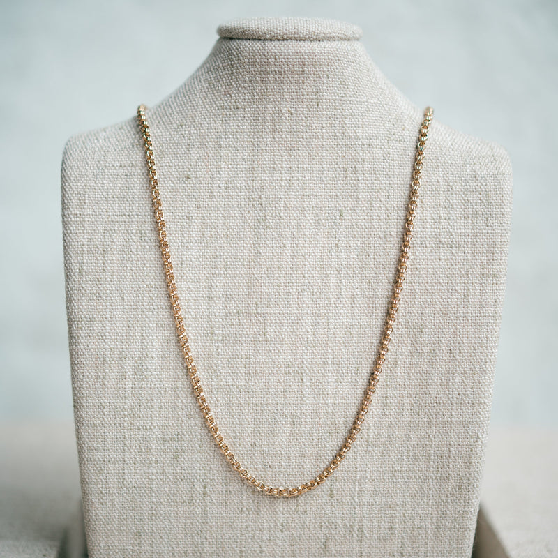 Victorian gold filled petite rolo chain